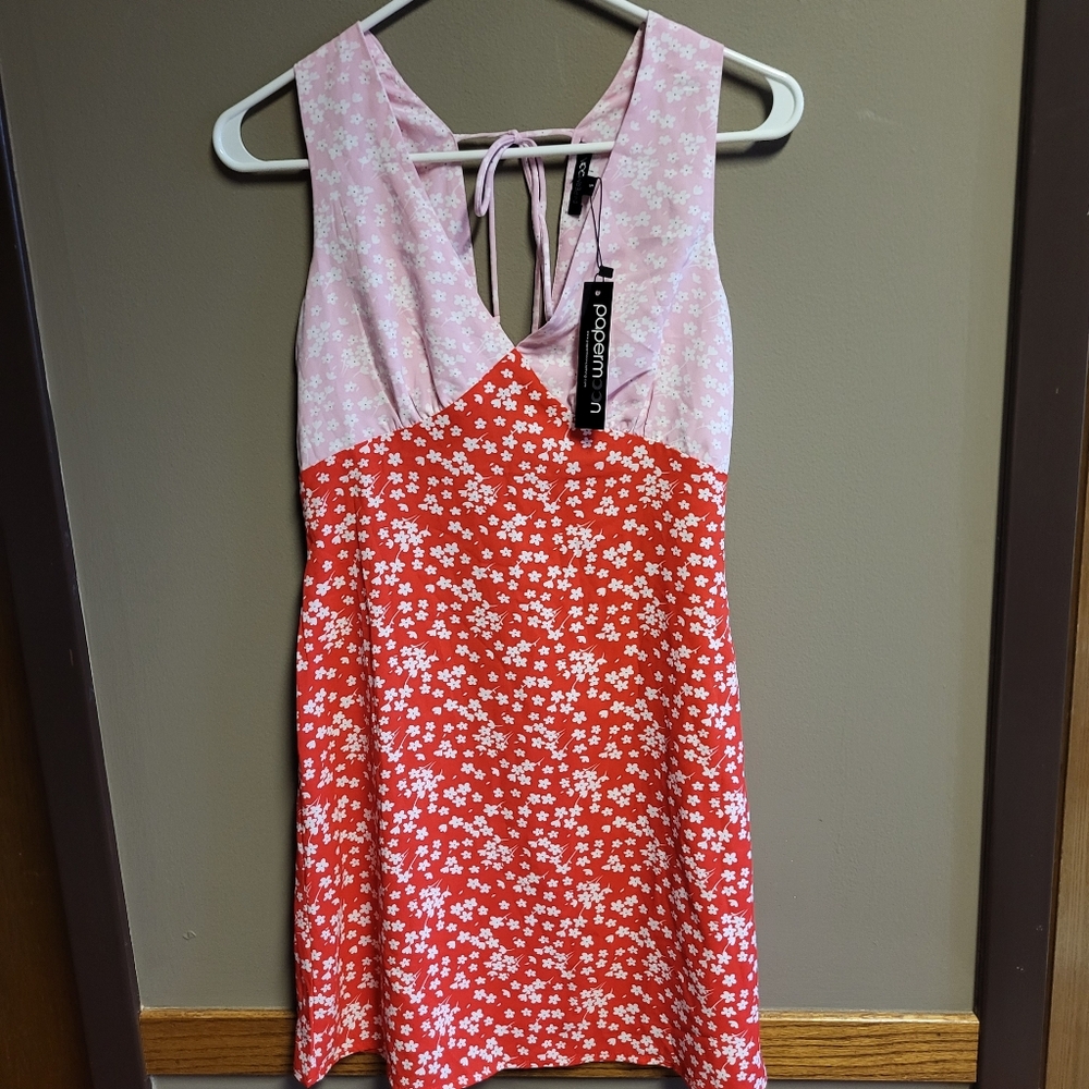 Papermoon Blush Pink‎ Floral Sleeveless Dress NWT